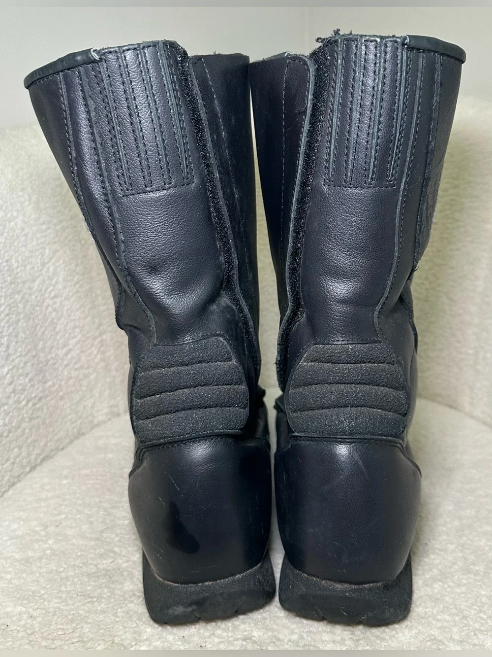 Vintage BMW Motorrad Gore-Tex Black Leather Touring Motorcycle Boots Italy 10
